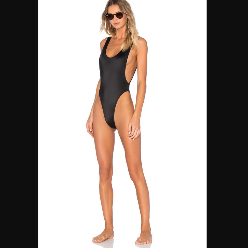 NWT Norma Kamali Womens Marissa One Piece Swimsuit, sz Medium